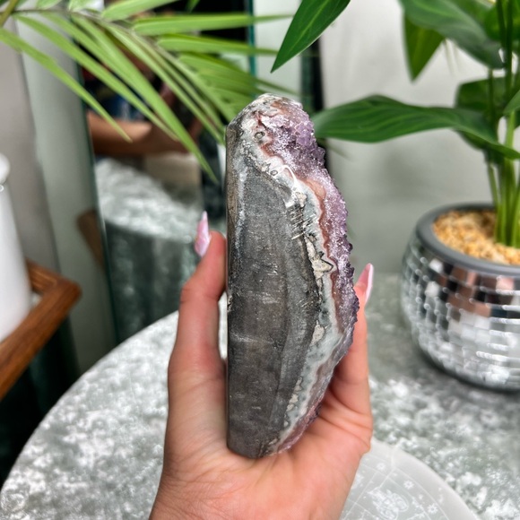 Druzy Lavender Amethyst Heart- DLA01 - Picture 7 of 7